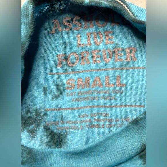 COPY - Assholes Live Forever Tie Dye T-shirt New - Picture 5 of 5